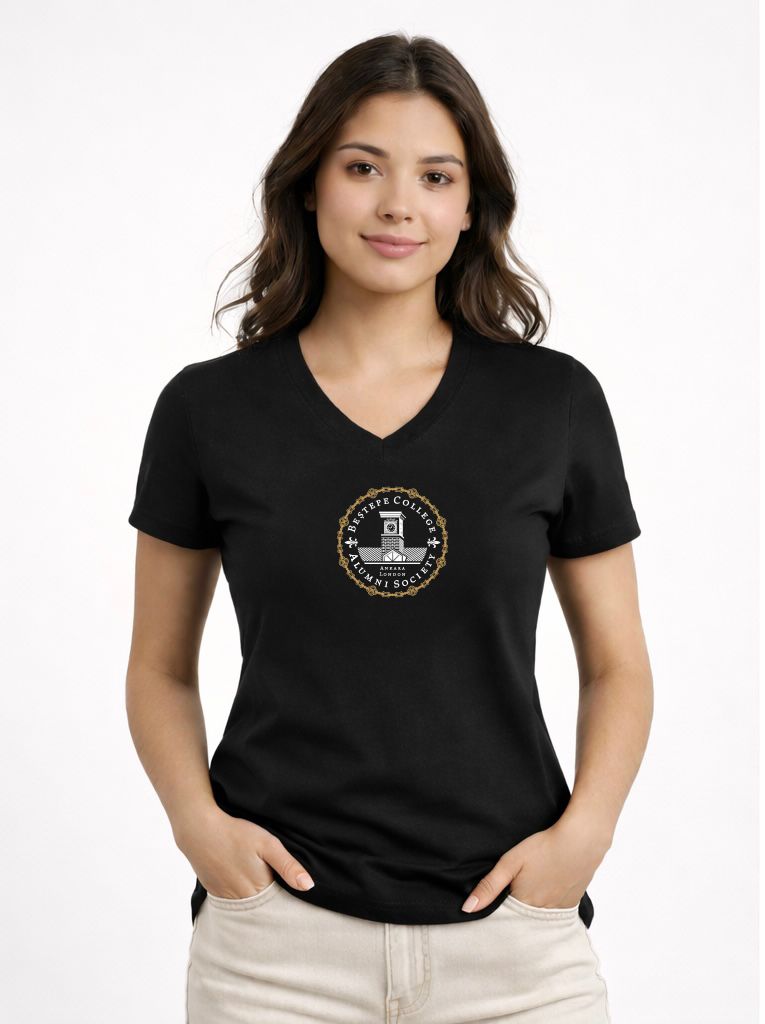 Kadın V Yaka Tişört